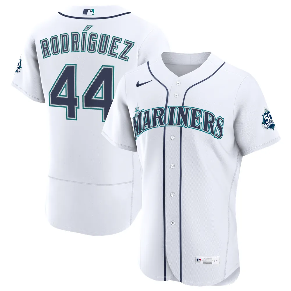 Julio Rodriguez Seattle Mariners Nike Home 50th Season Authentic Jersey - White