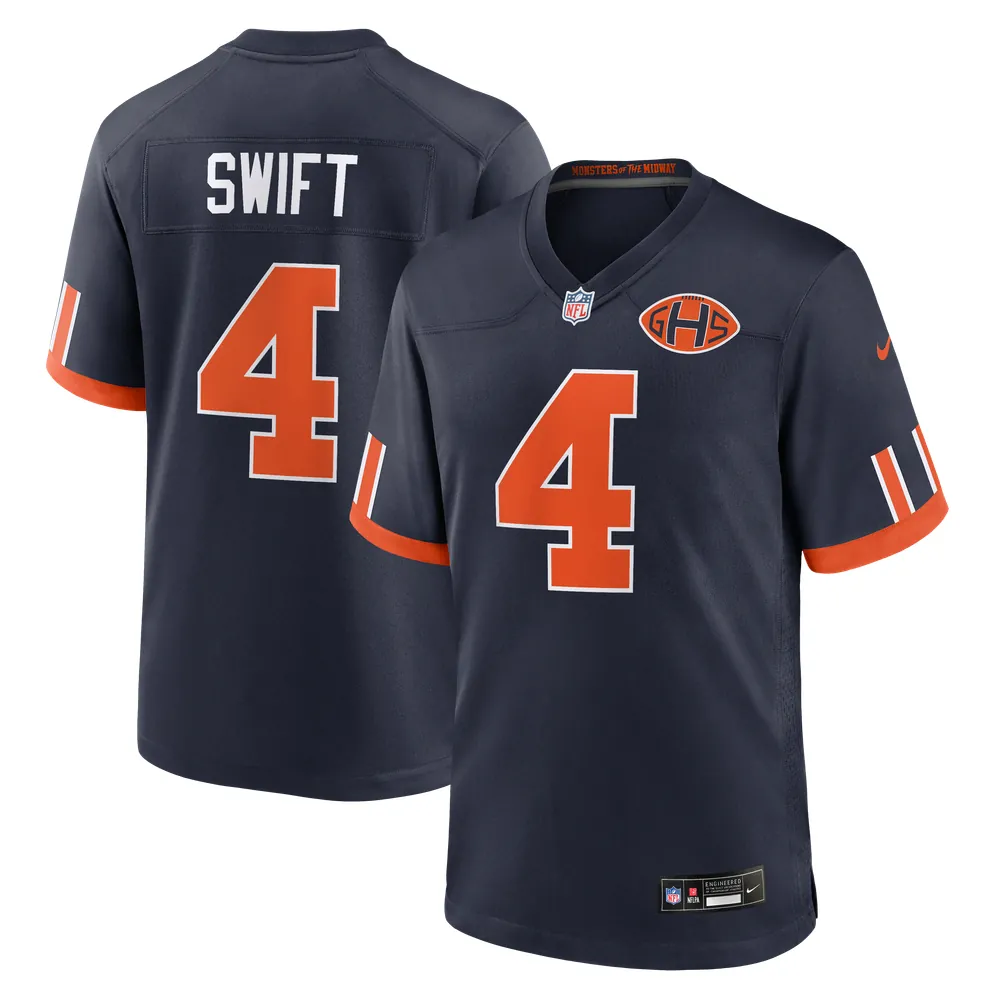 D'Andre Swift Chicago Bears Nike 2026 Rivalries Collection Game Jersey - Navy