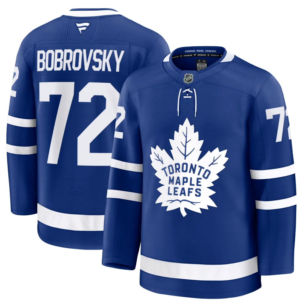 Sergei Bobrovsky Toronto Maple Leafs Fanatics Home Premium Jersey - Blue