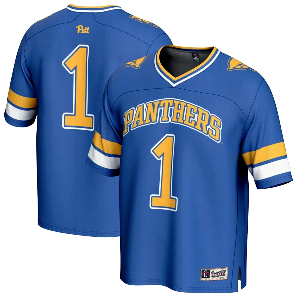 #1 Pitt Panthers GameDay Greats Lightweight Collegiate Football Fashion Jersey - Royal