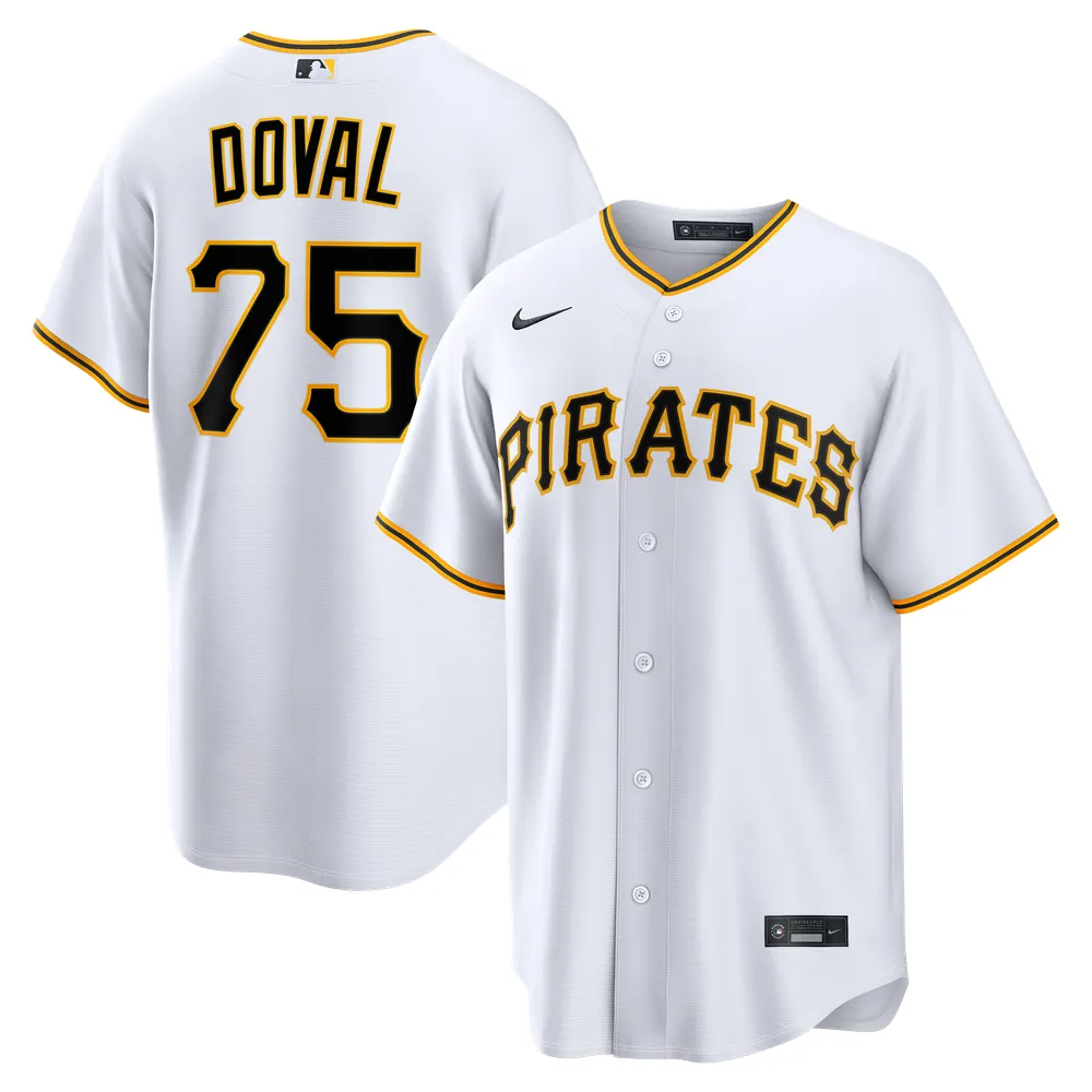 Camilo Doval Pittsburgh Pirates Nike Home Replica Jersey - White