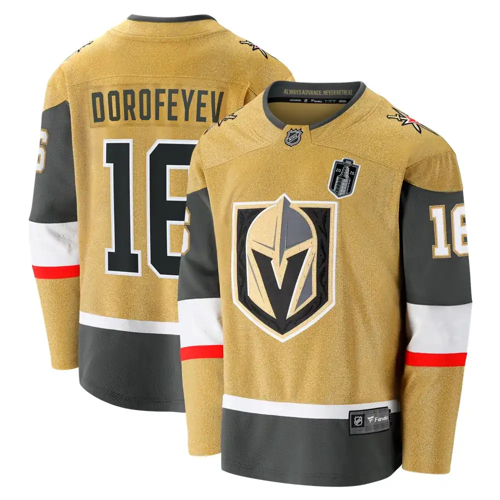 Pavel Dorofeyev Vegas Golden Knights Fanatics 2026 Stanley Cup Final Breakaway Jersey - Gold