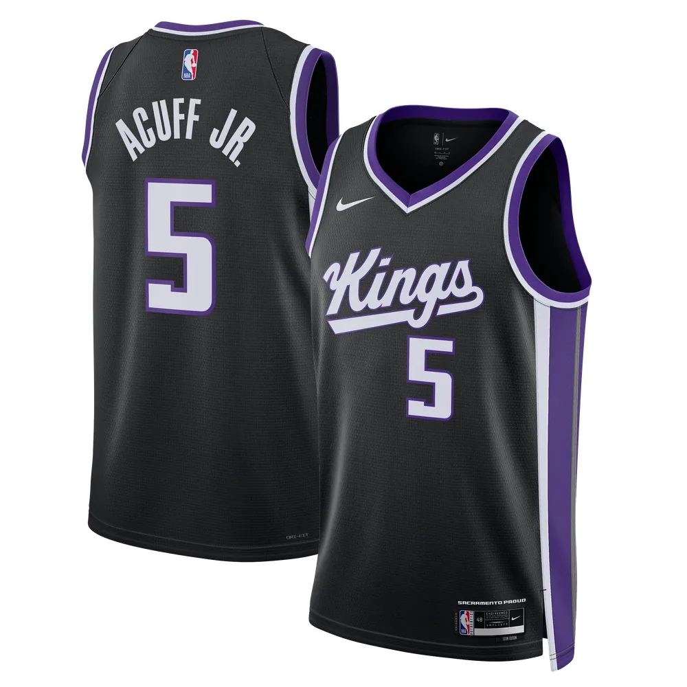 Darius Acuff Jr. Sacramento Kings Nike Unisex Swingman Jersey - Icon Edition - Black