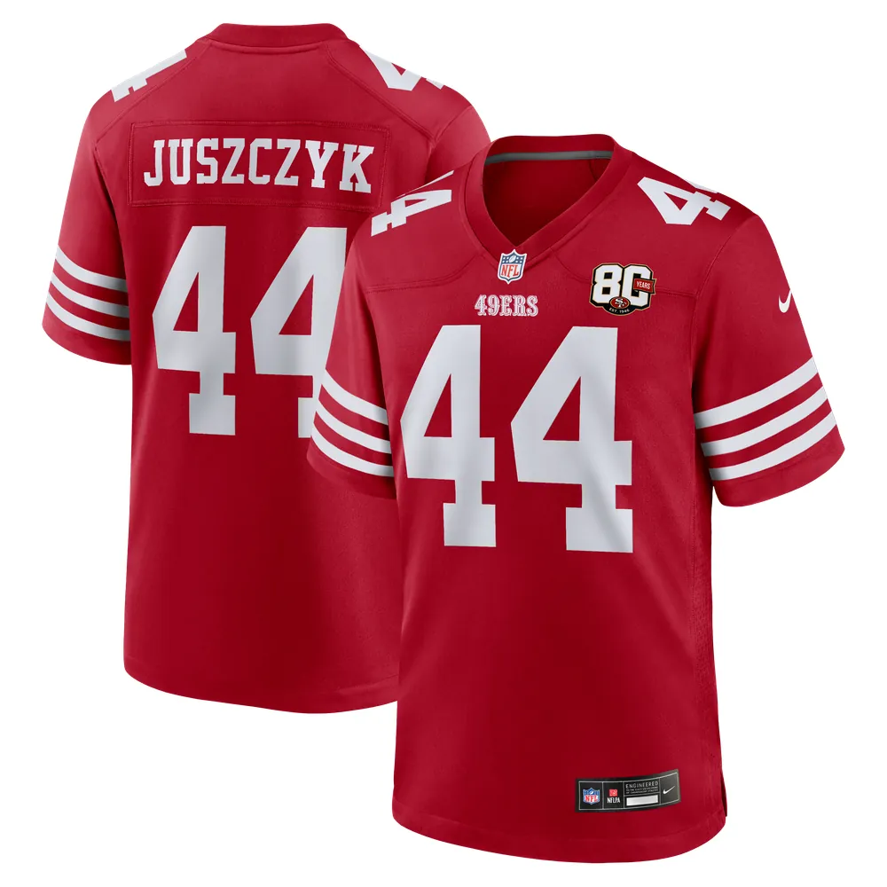 Kyle Juszczyk San Francisco 49ers Nike 80th Anniversary Game Jersey - Scarlet