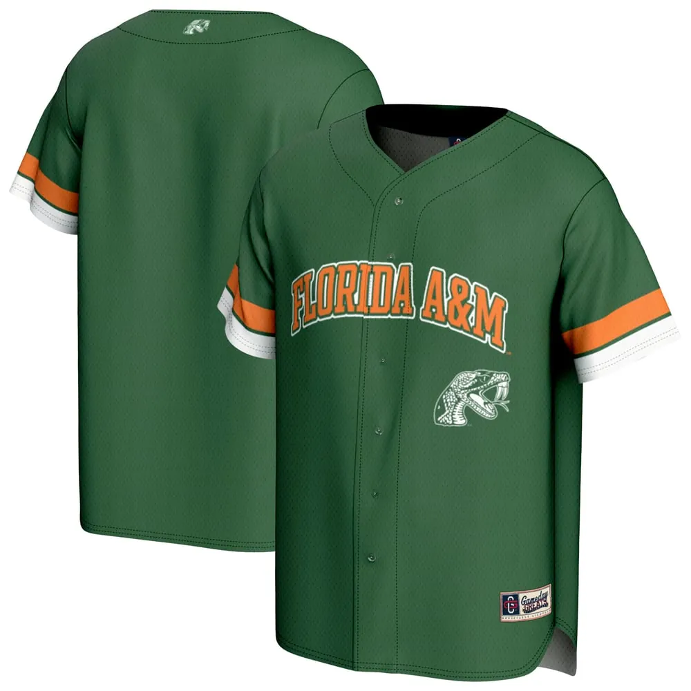 Florida A&M Rattlers GameDay Greats Unisex Spirit Baseball Jersey - Green