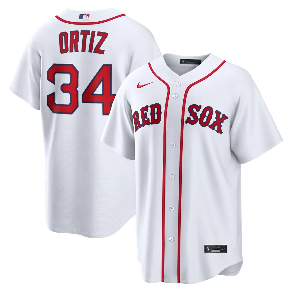 David Ortiz Boston Red Sox Nike  Replica Jersey - White