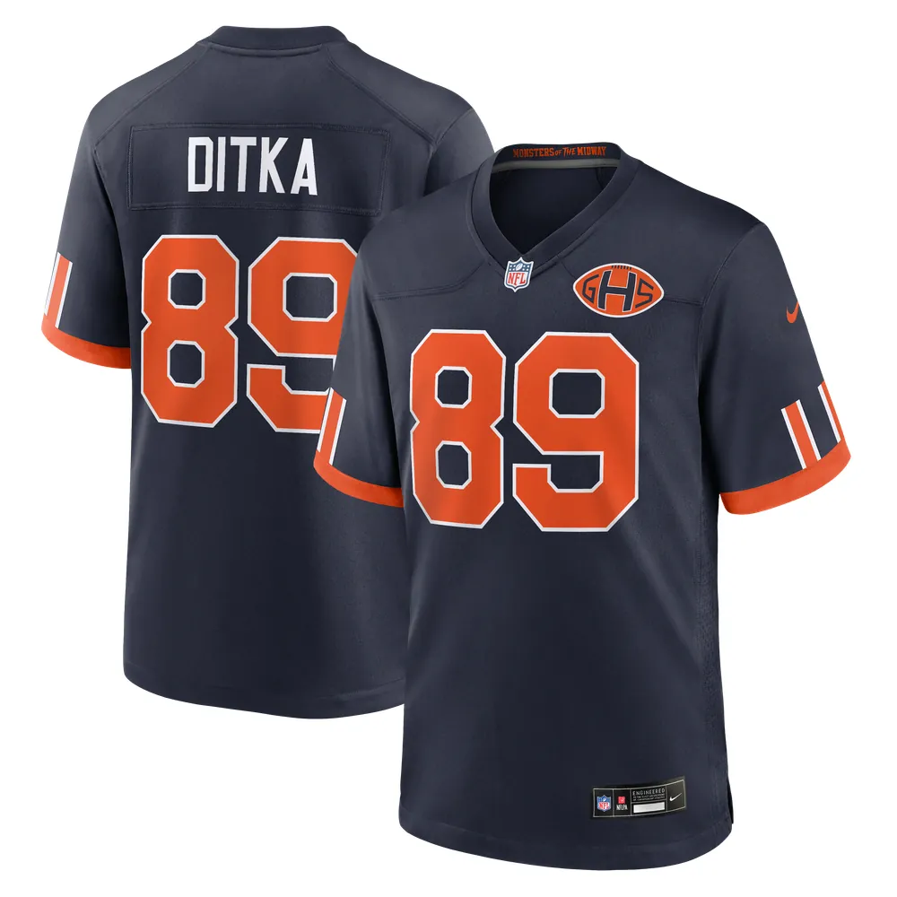 Mike Ditka Chicago Bears Nike 2026 Rivalries Collection Game Jersey - Navy