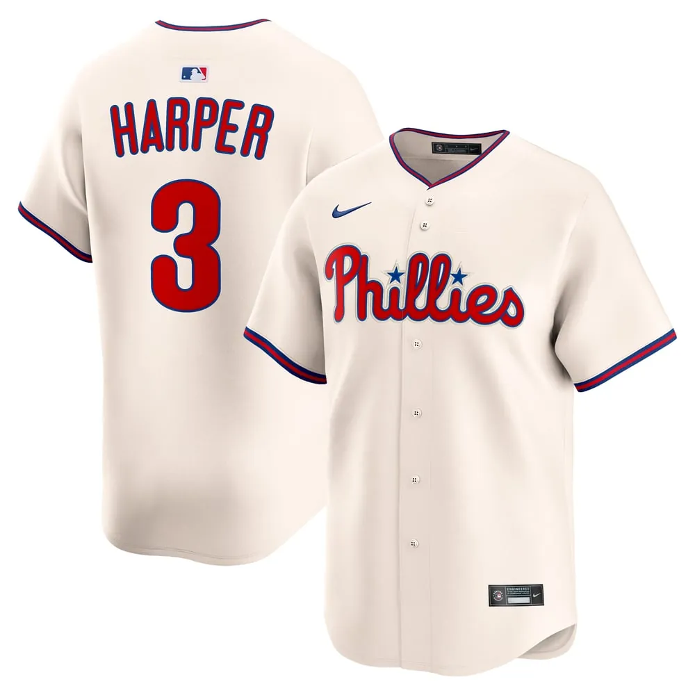 Bryce Harper Philadelphia Phillies Nike Alternate Limited Jersey - Cream