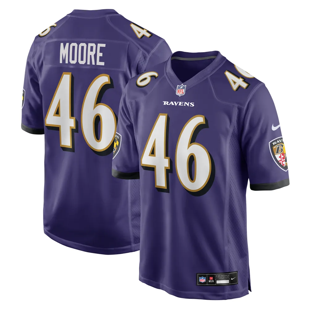 Nick Moore Baltimore Ravens Nike Game Jersey - Purple