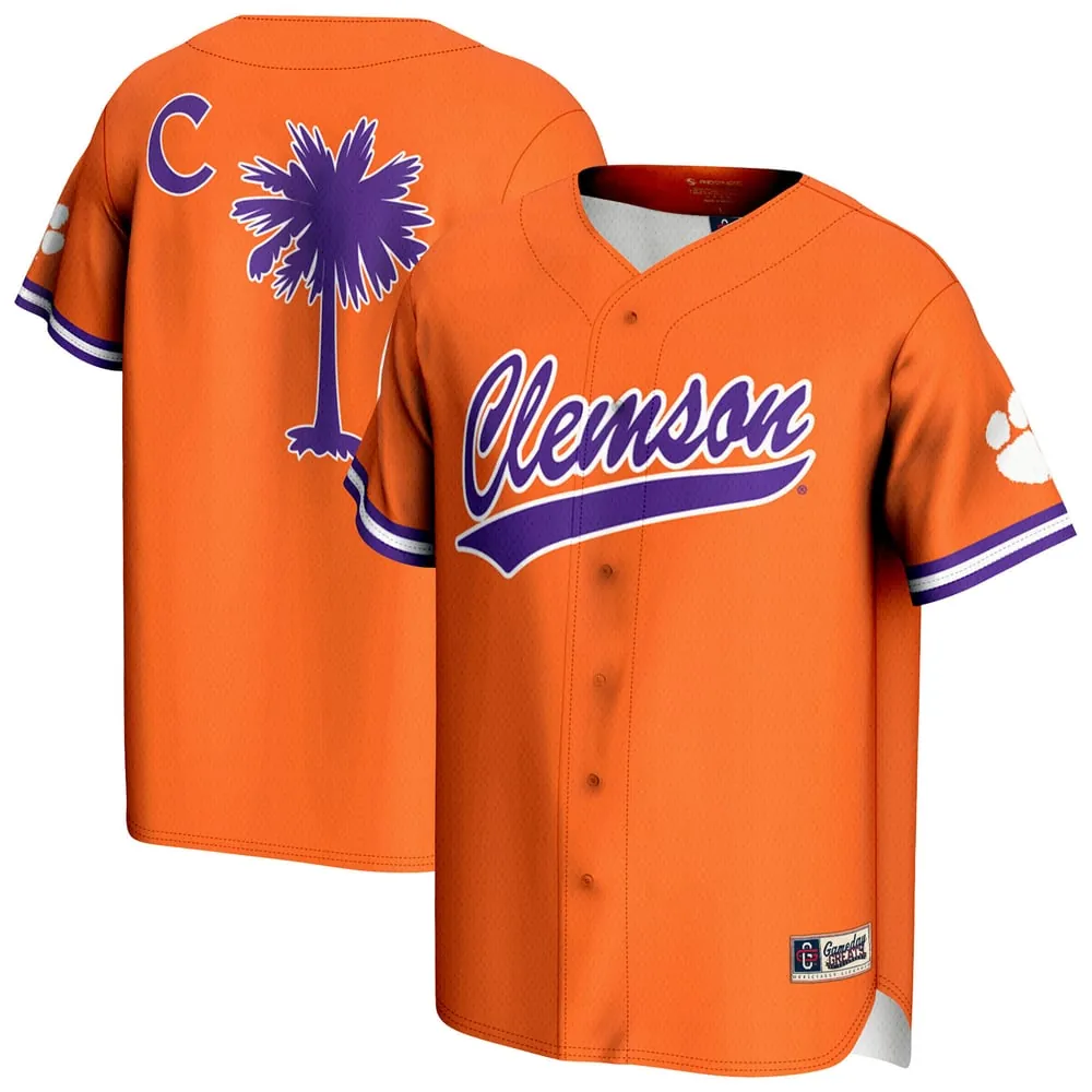 Clemson Tigers GameDay Greats Unisex Lightweight Baseball Jersey - Orange