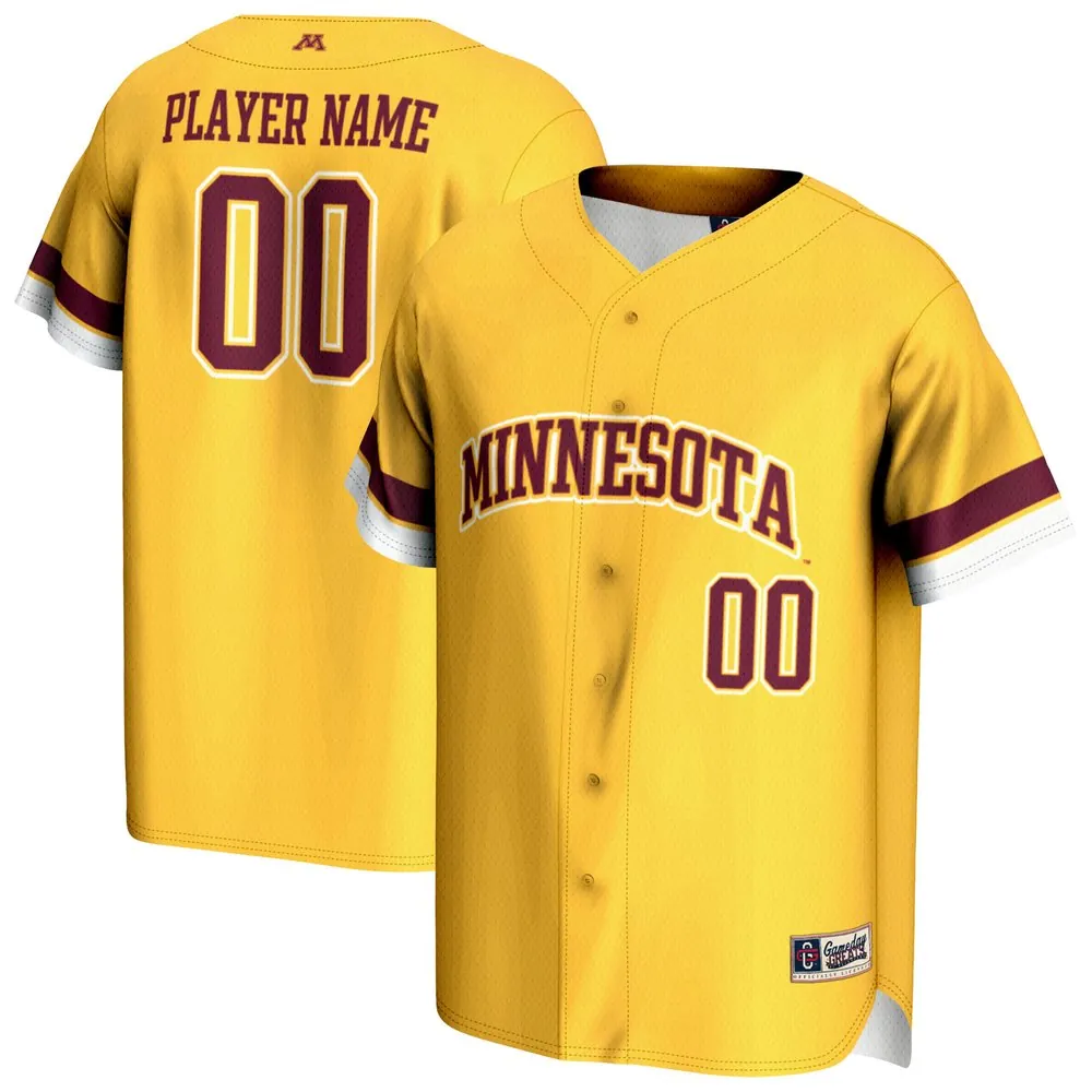 Minnesota Golden Gophers GameDay Greats Youth NIL Pick-A-Player Lightweight Baseball Jersey - Gold