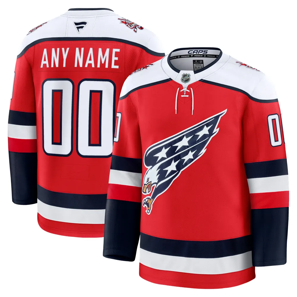 Washington Capitals Fanatics Alternate Premium Custom Jersey - Red