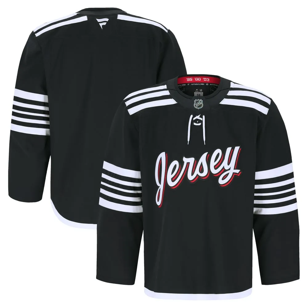 New Jersey Devils Fanatics Alternate Authentic Pro Jersey - Black