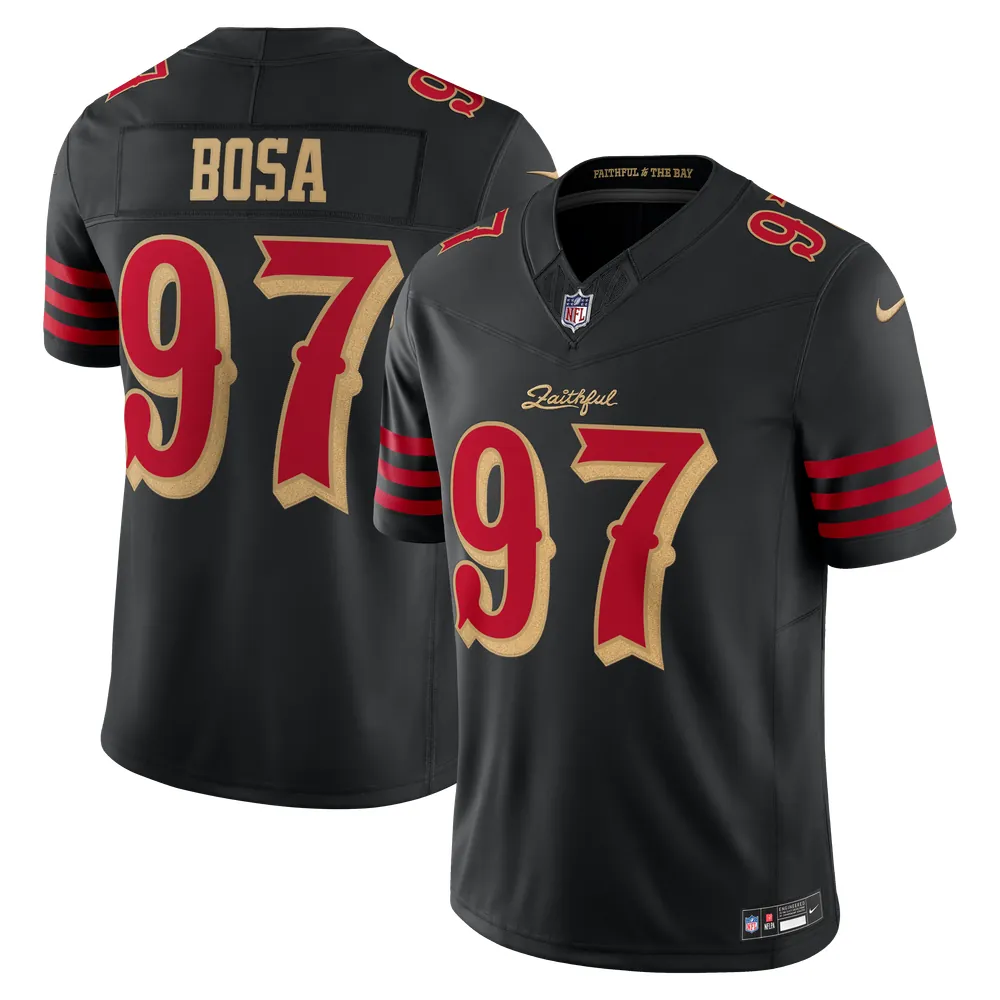 Nick Bosa San Francisco 49ers Nike Rivalries Collection Stitched Limited Jersey - Black