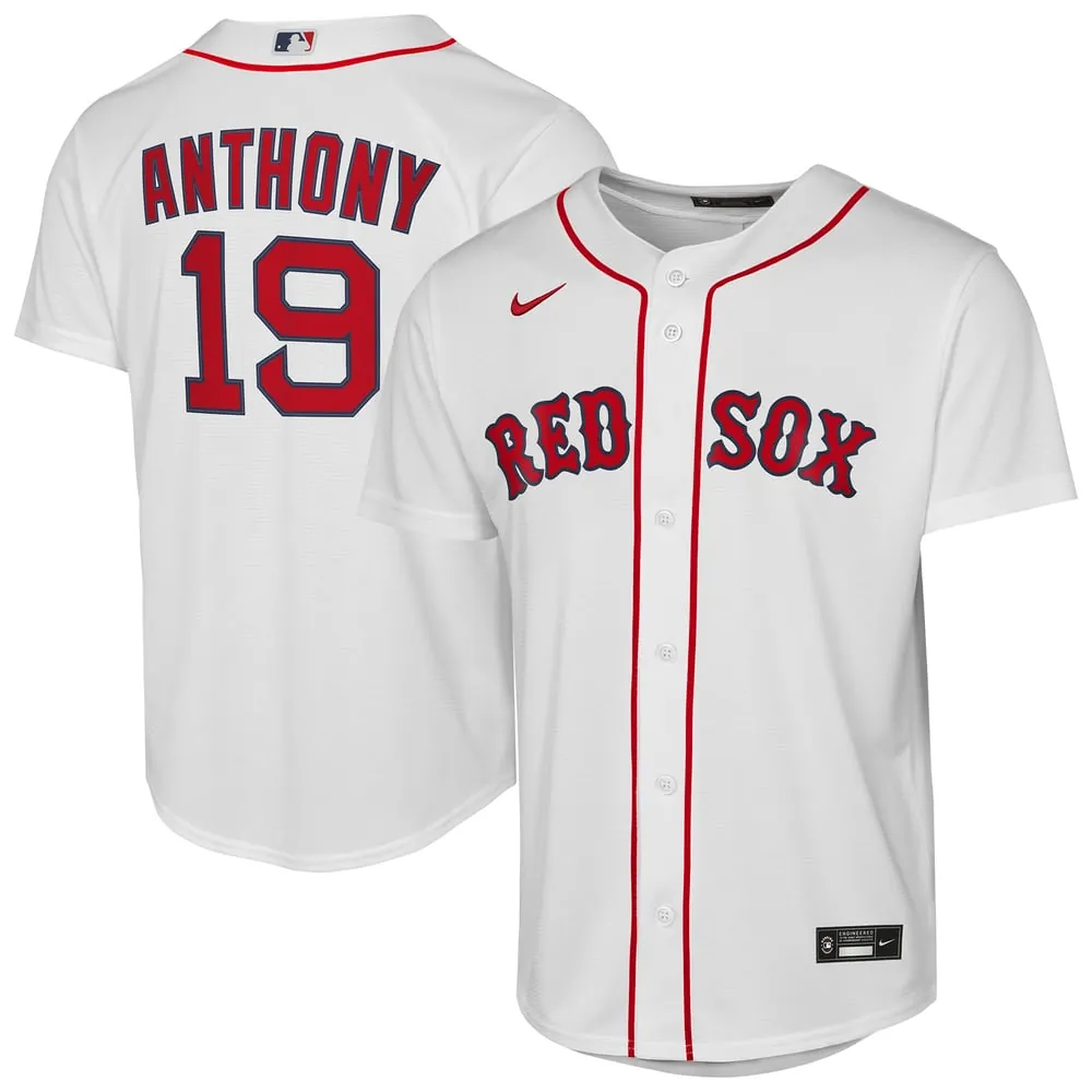 Roman Anthony Boston Red Sox Nike Youth Home Baseline Jersey - White