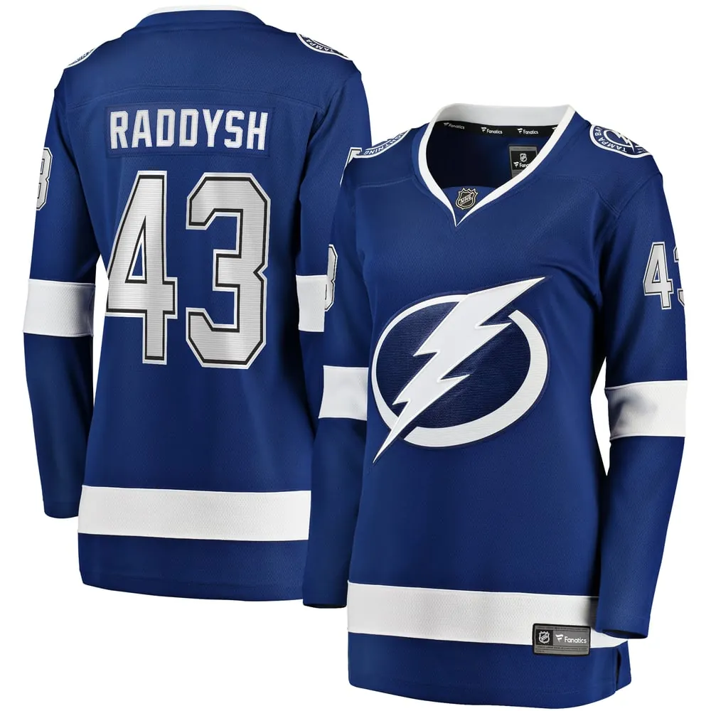 Darren Raddysh Tampa Bay Lightning Fanatics Women's Home Breakaway Jersey - Blue