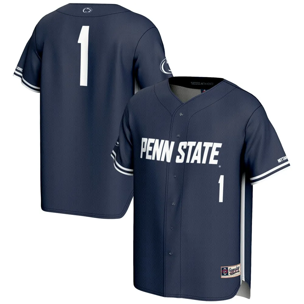 #1 Penn State Nittany Lions GameDay Greats Lightweight Baseball Fashion Jersey - Navy