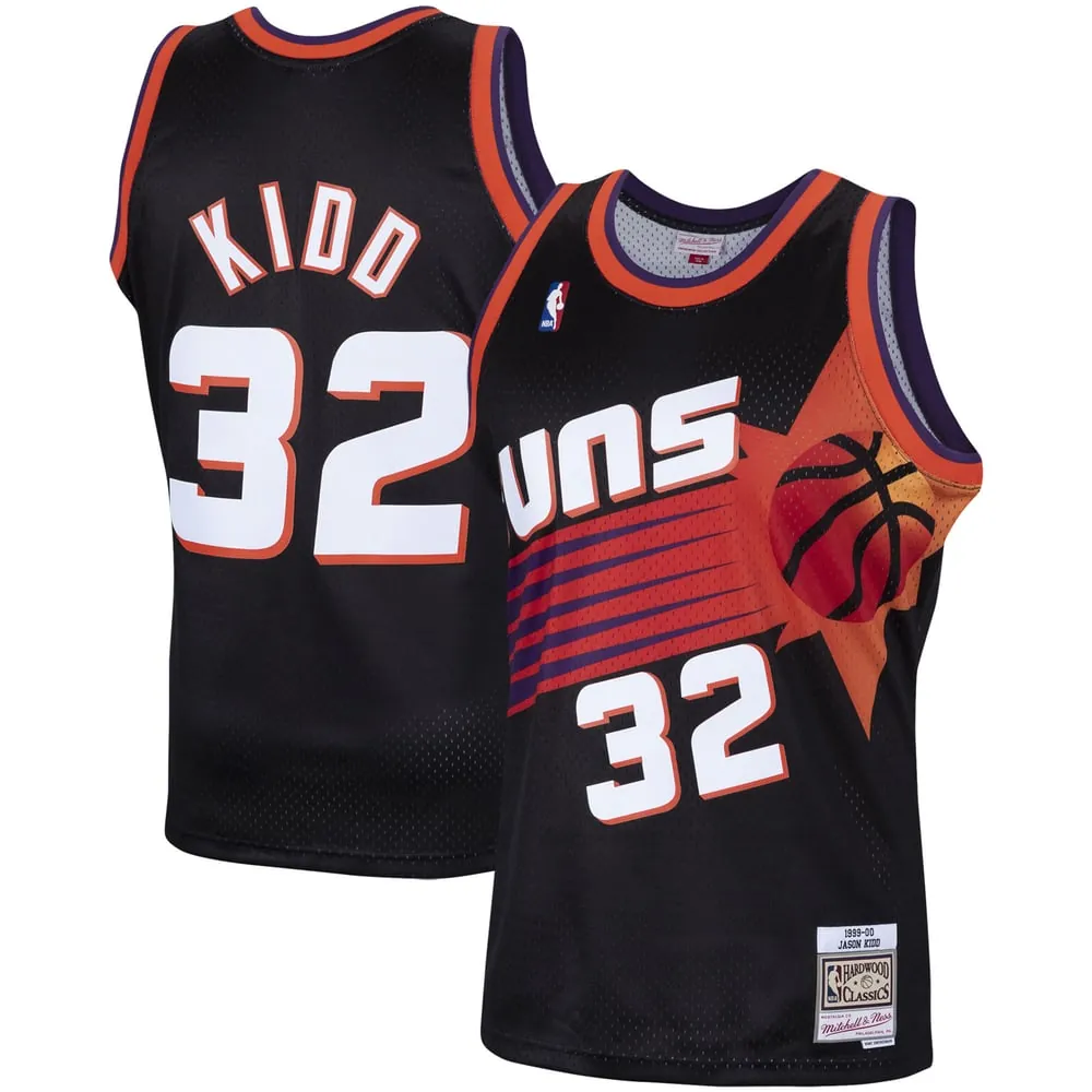 Jason Kidd Phoenix Suns Mitchell & Ness Hardwood Classics Swingman Jersey - Black