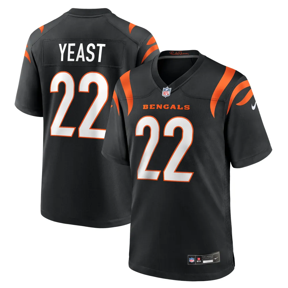Russ Yeast Cincinnati Bengals Nike Team Game Jersey - Black