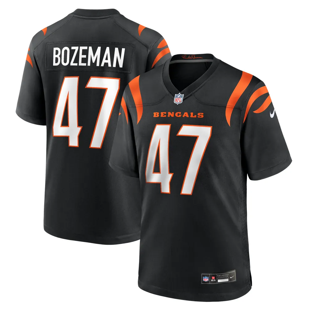 Swayze Bozeman Cincinnati Bengals Nike Team Game Jersey - Black