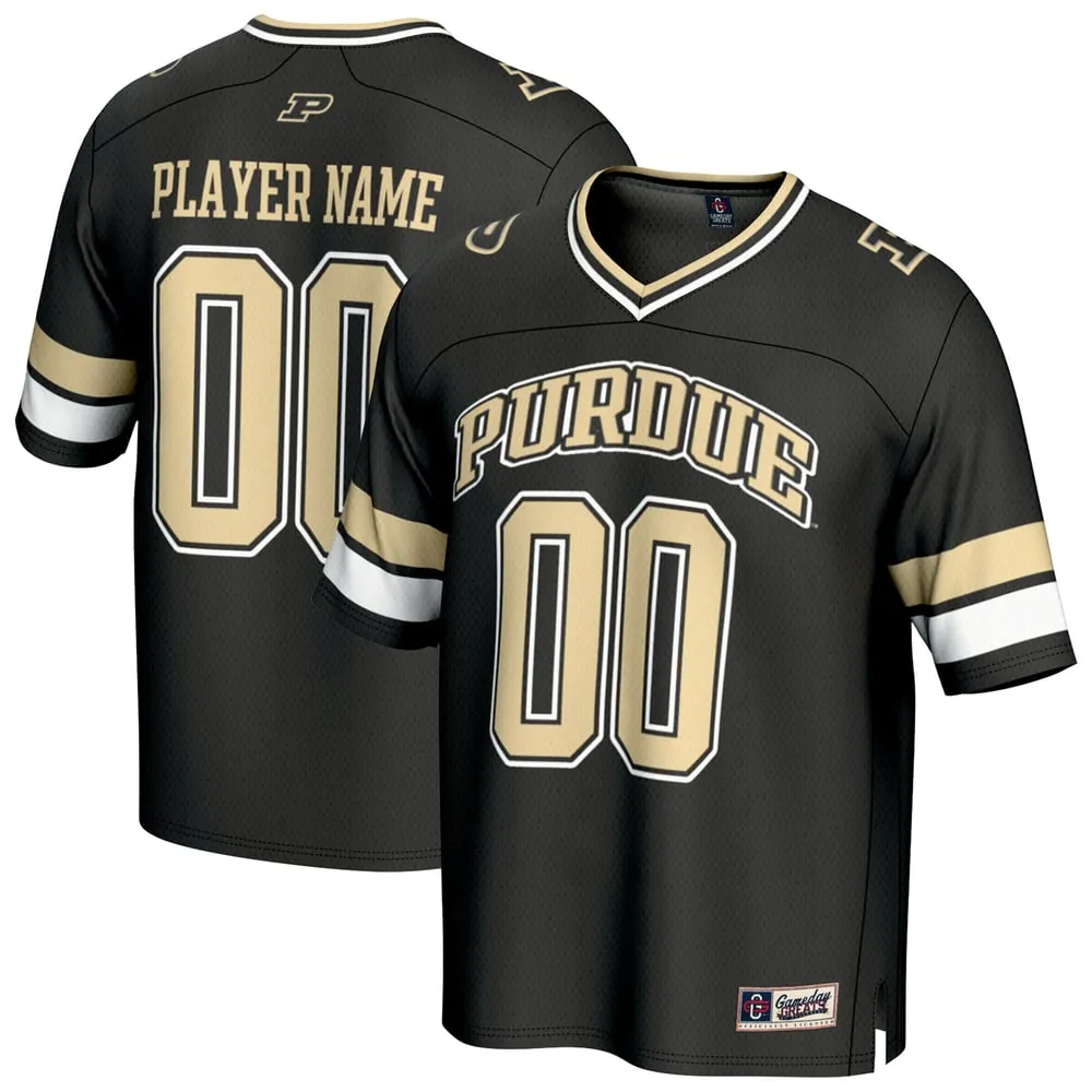 Purdue Boilermakers GameDay Greats Unisex NIL Pick-A-Player Football Fashion Jersey - Black