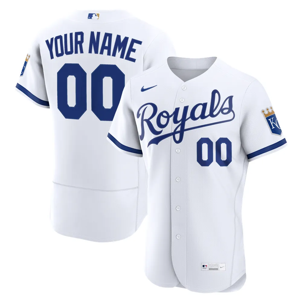Kansas City Royals Nike Home Authentic Custom Jersey - White