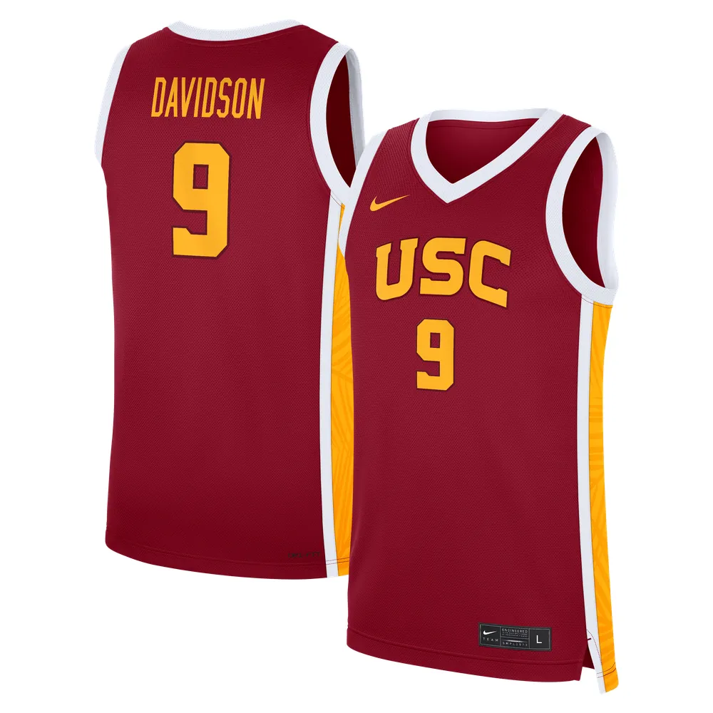 Jazzy Davidson USC Trojans Nike Road Replica Basketball Jersey - Cardinal