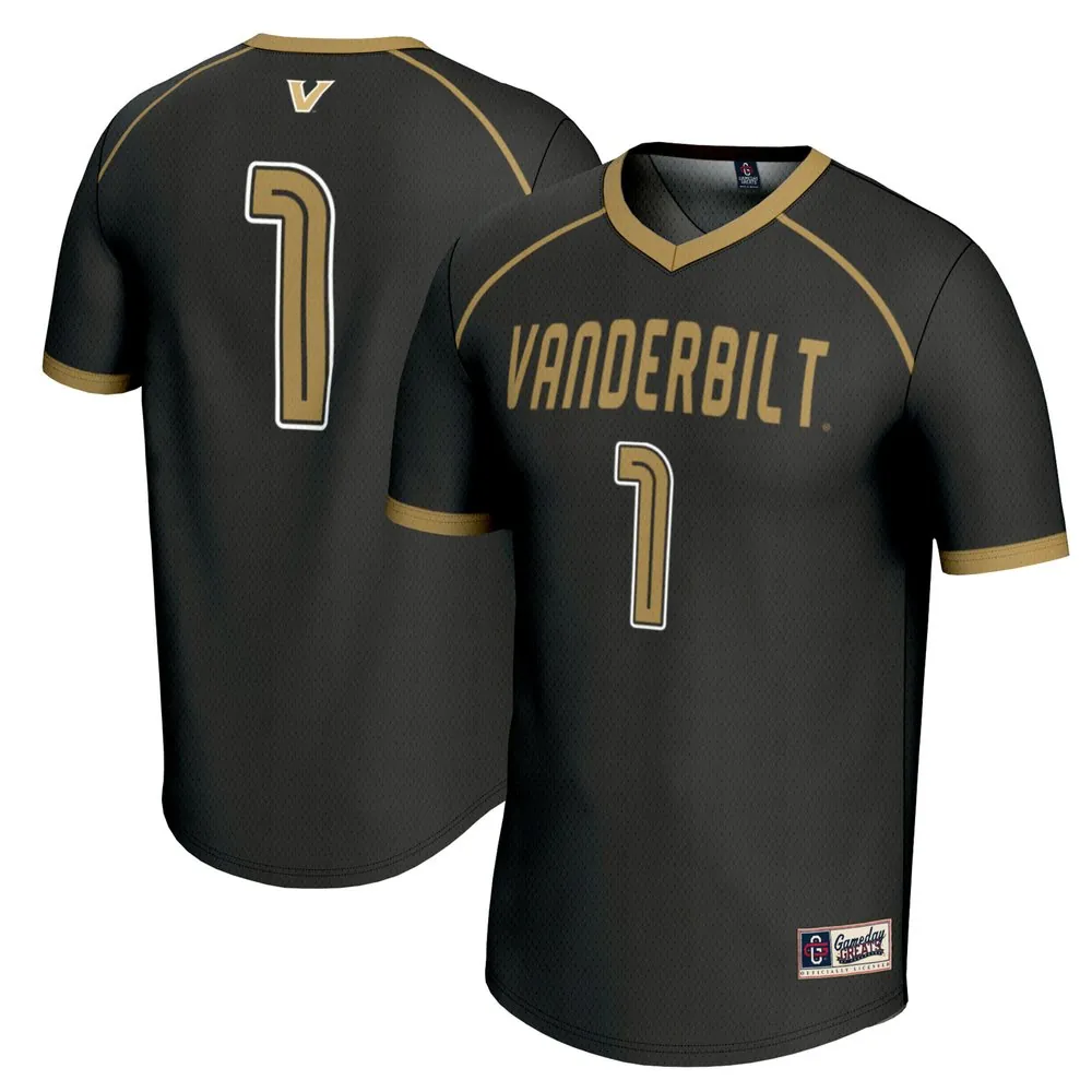 #1 Vanderbilt Commodores GameDay Greats Unisex Lightweight Lacrosse Jersey - Black