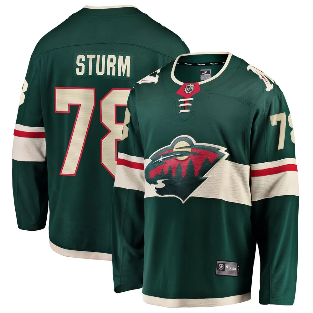 Nico Sturm Minnesota Wild Fanatics Home Breakaway Jersey - Green