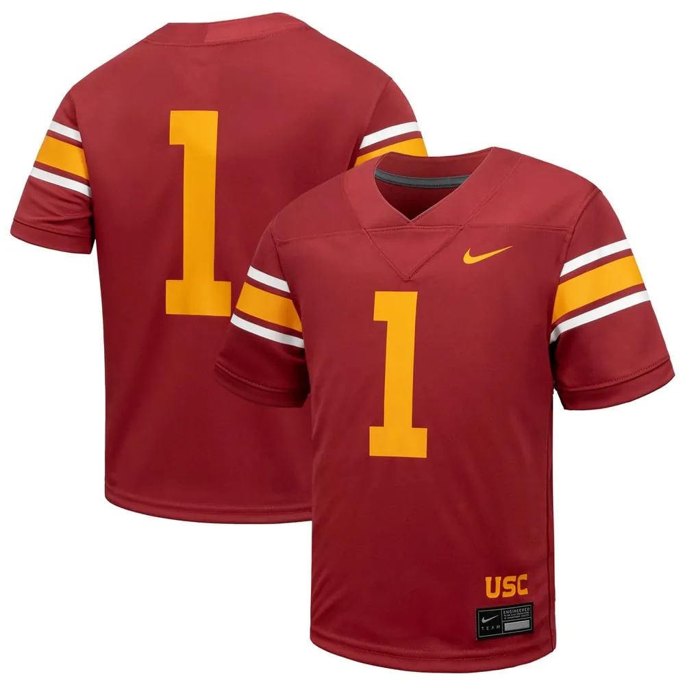 #1 USC Trojans Nike Toddler Alternate Untouchable Football Jersey - Cardinal
