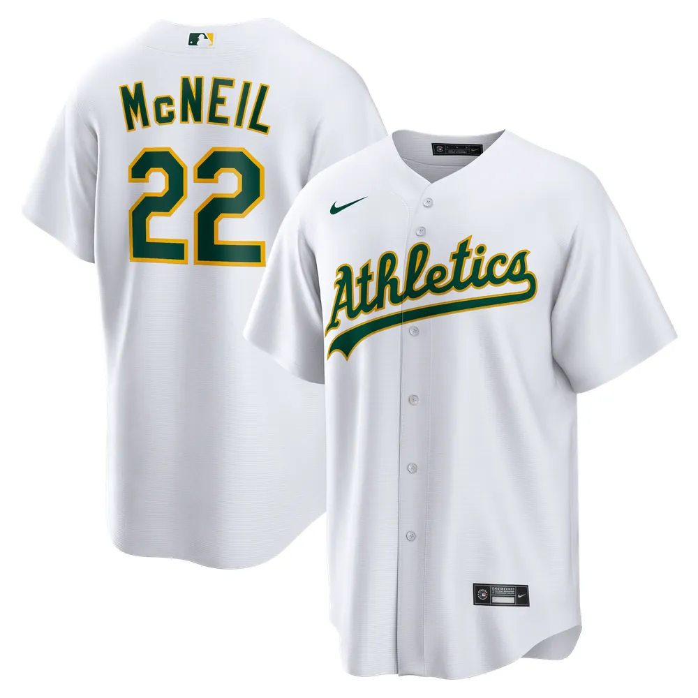 Jeff McNeil Athletics Nike Home Replica Jersey - White
