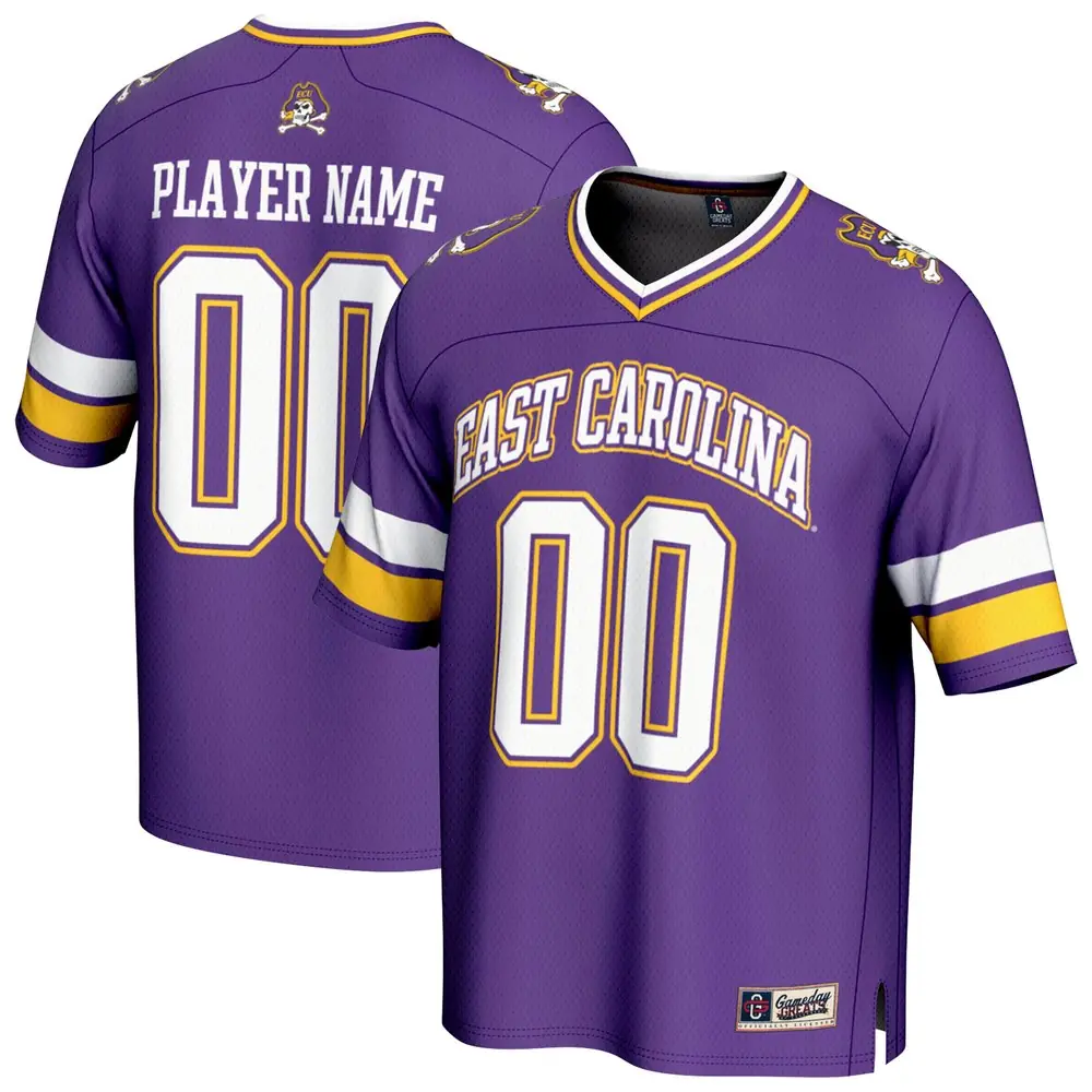 ECU Pirates GameDay Greats Unisex NIL Pick-A-Player Football Fashion Jersey - Purple