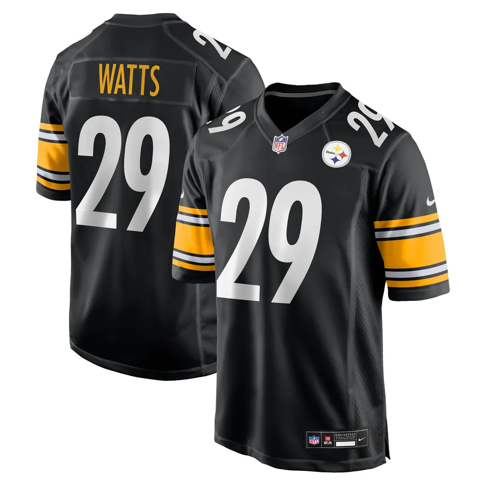 Ryan Watts Pittsburgh Steelers Nike  Game Jersey -  Black
