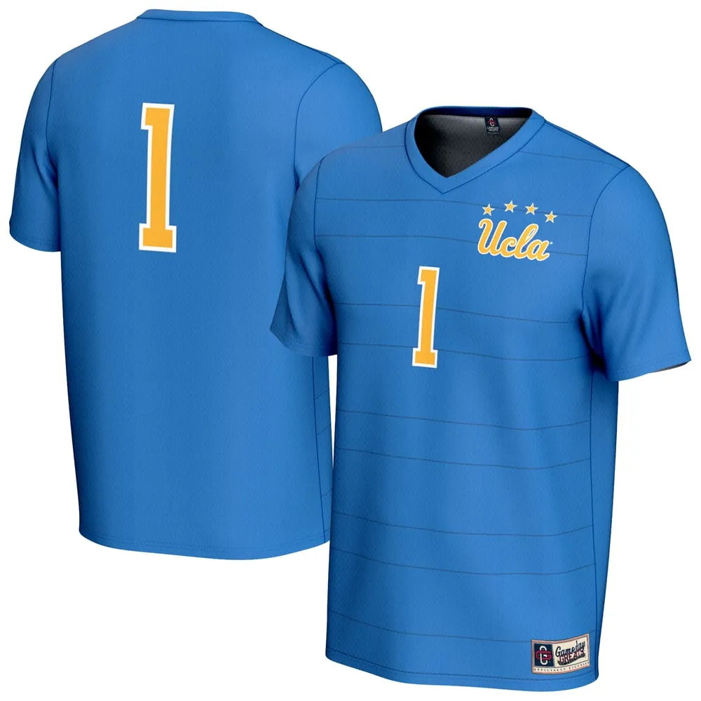 #1 UCLA Bruins GameDay Greats Unisex Collegiate Men's Soccer Fashion Jersey - Blue
