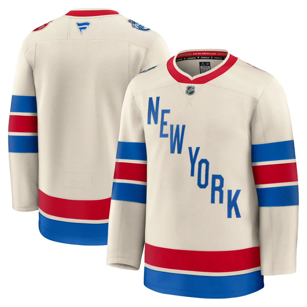 New York Rangers Fanatics 2026 NHL Winter Classic Premium Jersey - Beige