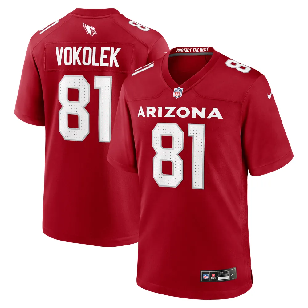 Travis Vokolek Arizona Cardinals Nike Team Game Jersey -  Cardinal