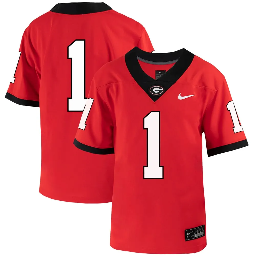 #1 Georgia Bulldogs Nike Youth Home  Untouchable Jersey - Red