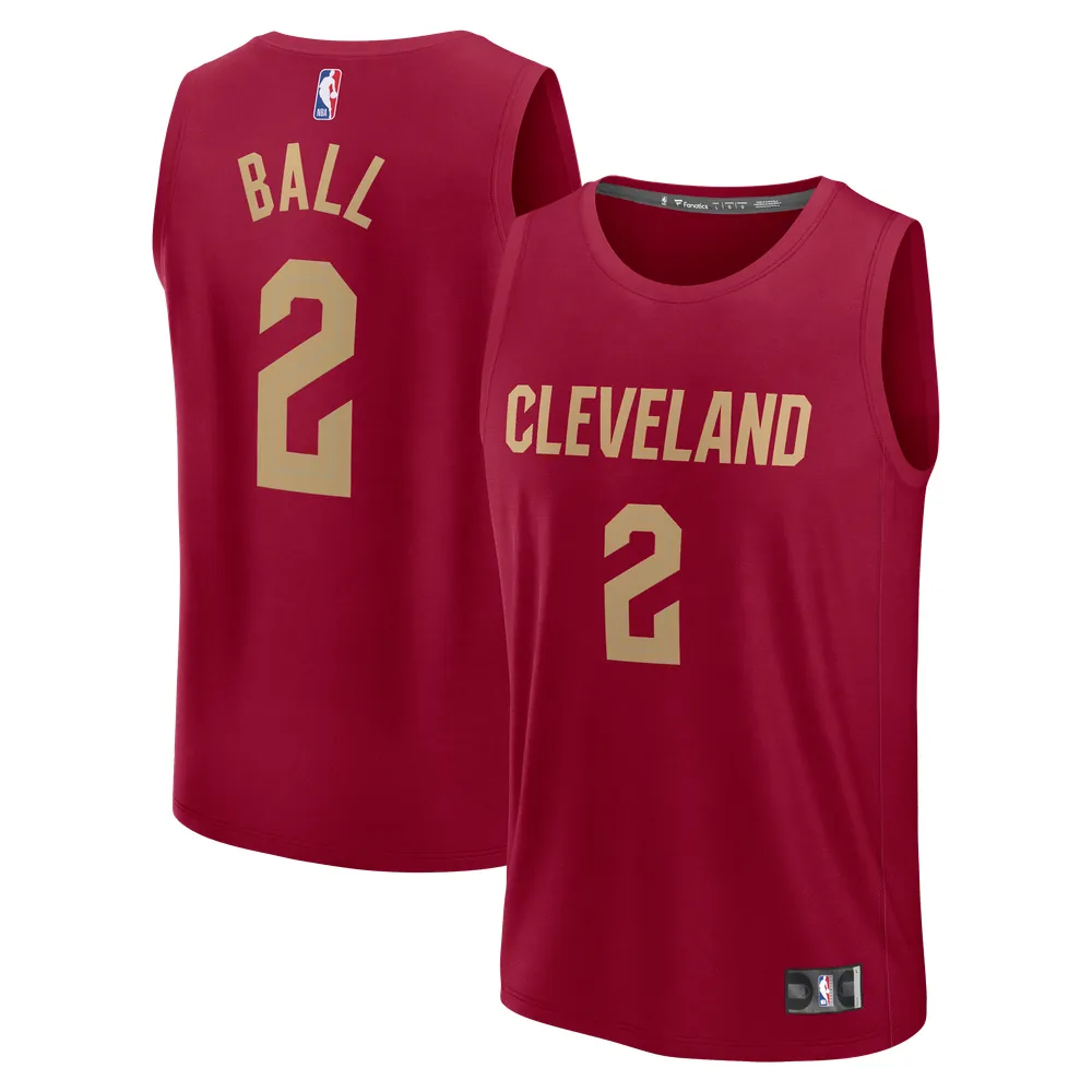 Lonzo Ball Cleveland Cavaliers Fanatics Fast Break Replica Jersey - Wine - Icon Edition
