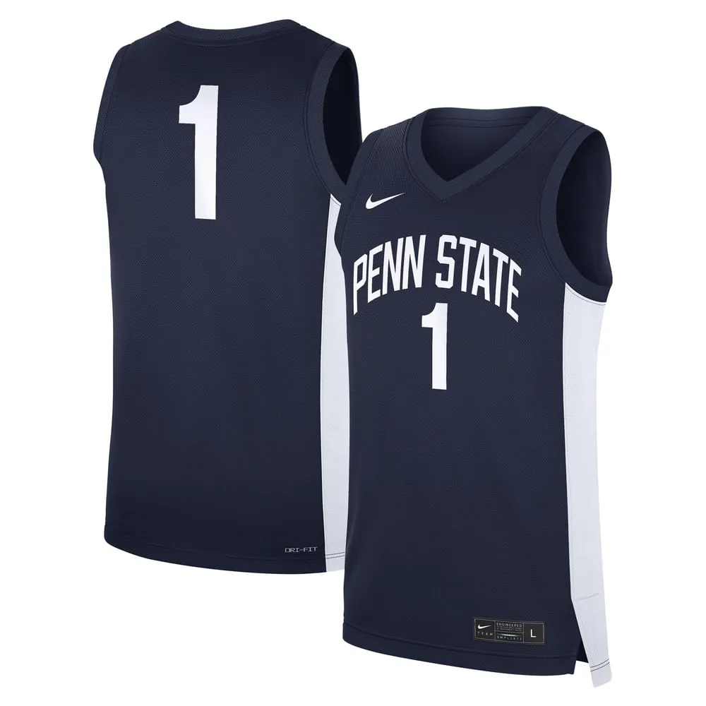 #1 Penn State Nittany Lions Nike Road Replica Jersey - Navy