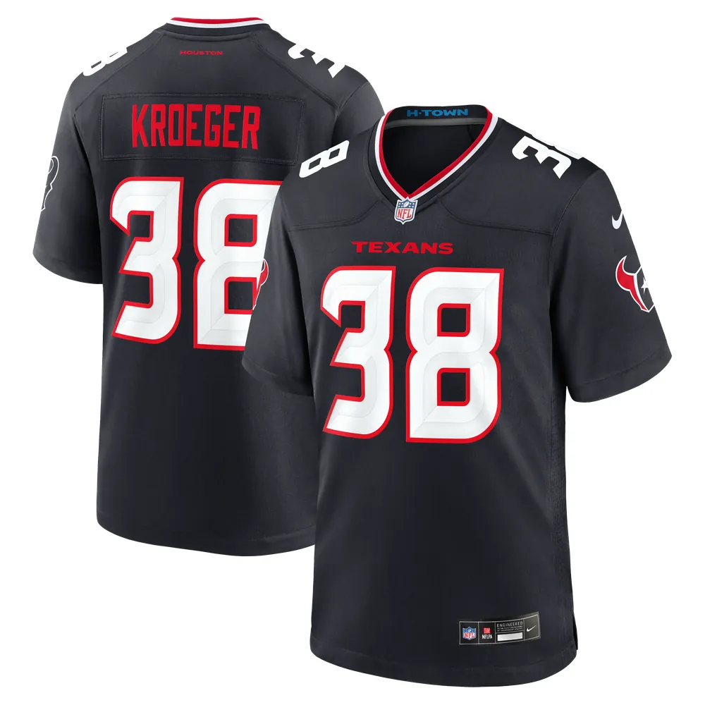 Kai Kroeger Houston Texans Nike Team Game Jersey -  Navy