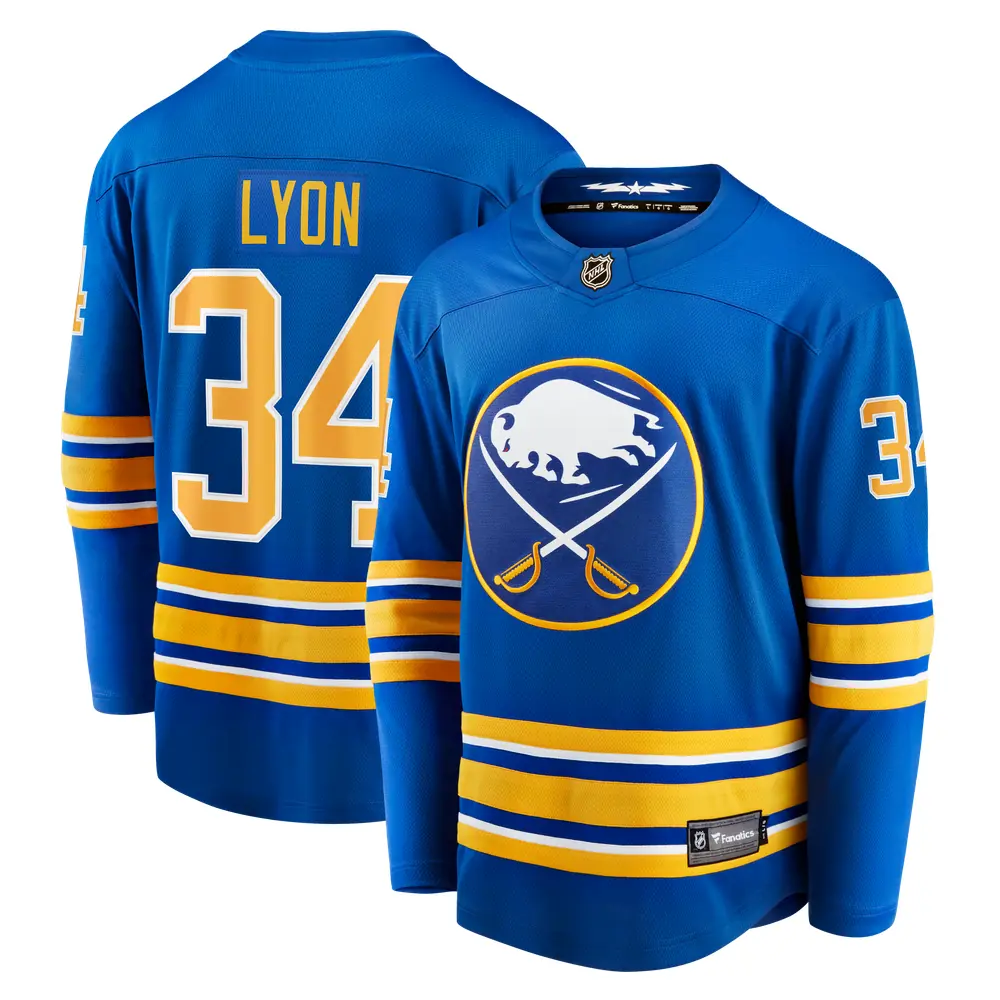 Alex Lyon Buffalo Sabres Fanatics Home Breakaway Jersey - Royal