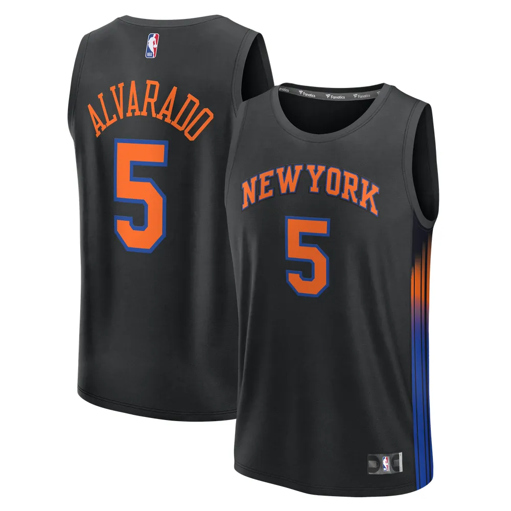 Jose Alvarado New York Knicks Fanatics Fast Break Replica Jersey - Black - Statement Edition