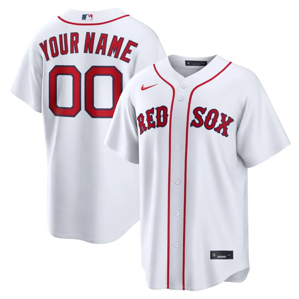 Boston Red Sox Nike Home Stadium Custom Jersey - White