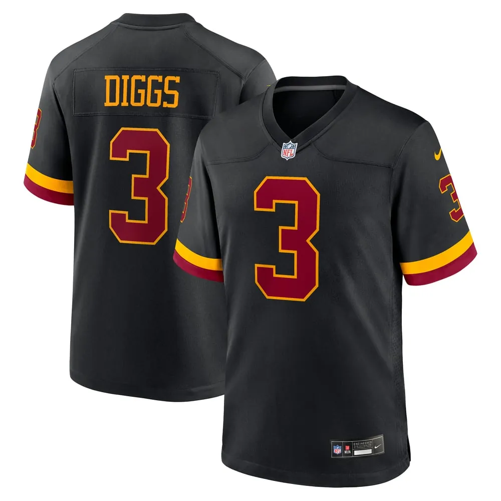 Stefon Diggs Washington Commanders Nike Alternate Game Jersey - Black