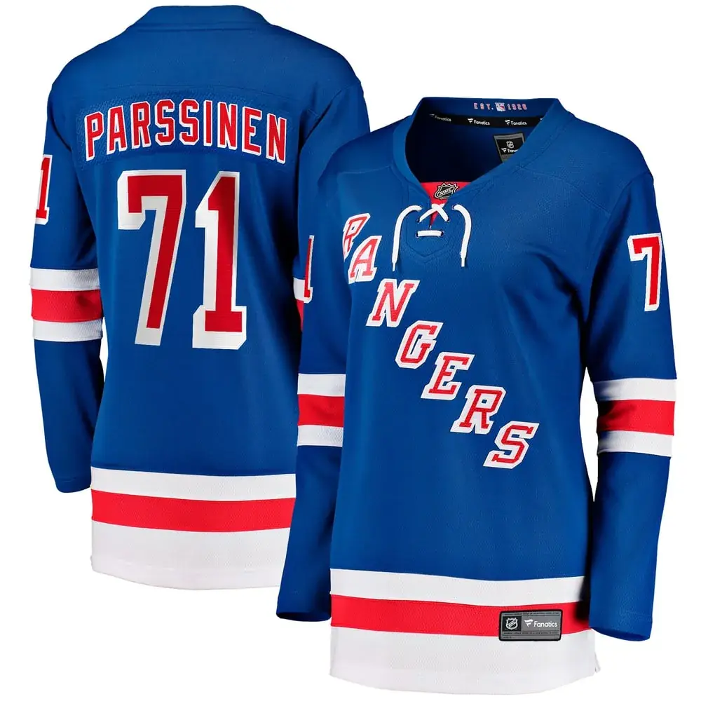 Juuso Parssinen New York Rangers Fanatics Home Breakaway Jersey - Blue Juuso Parssinen New York Rangers Fanatics Home Breakaway Jersey - Blue