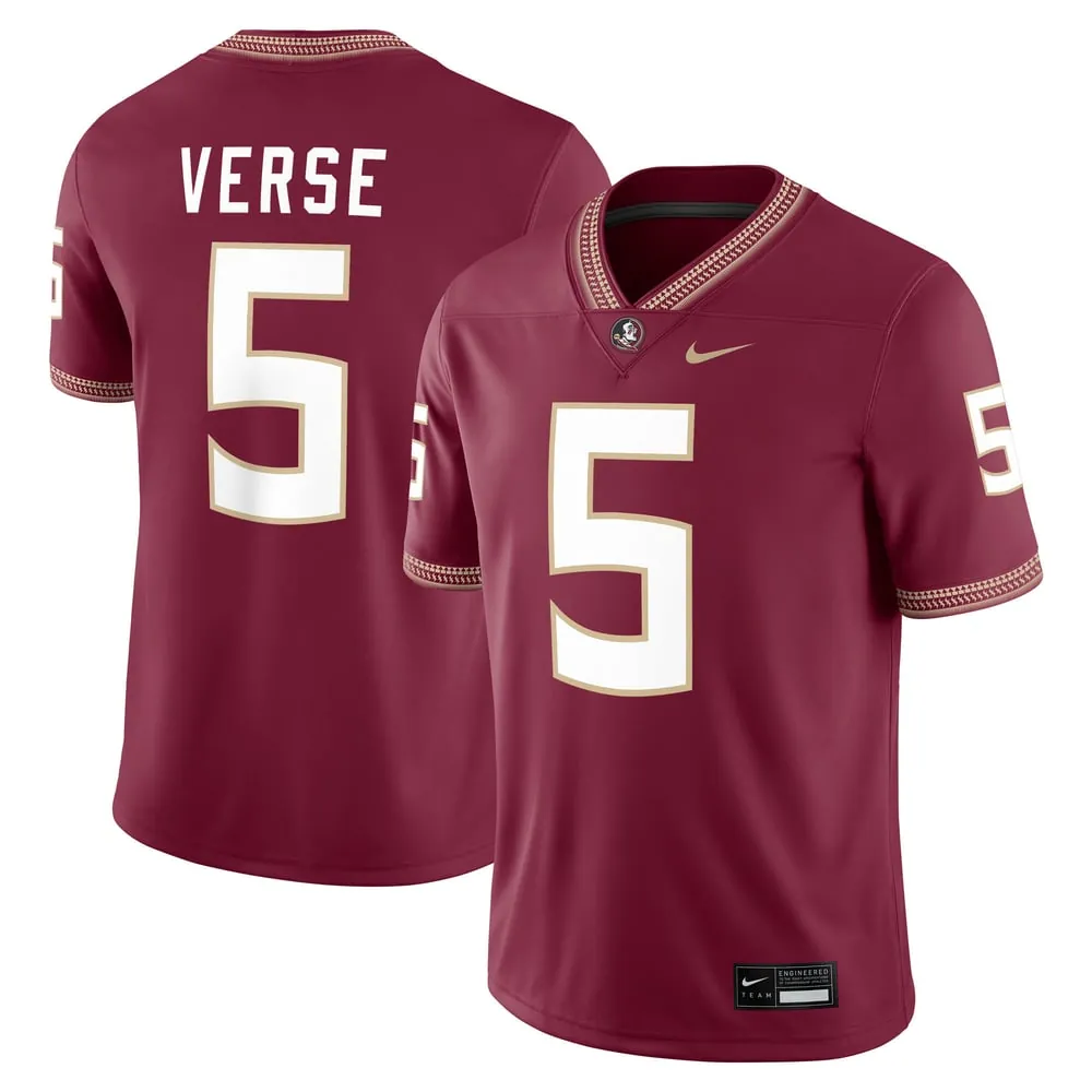 Jared Verse Florida State Seminoles Nike Player Game Jersey - Garnet