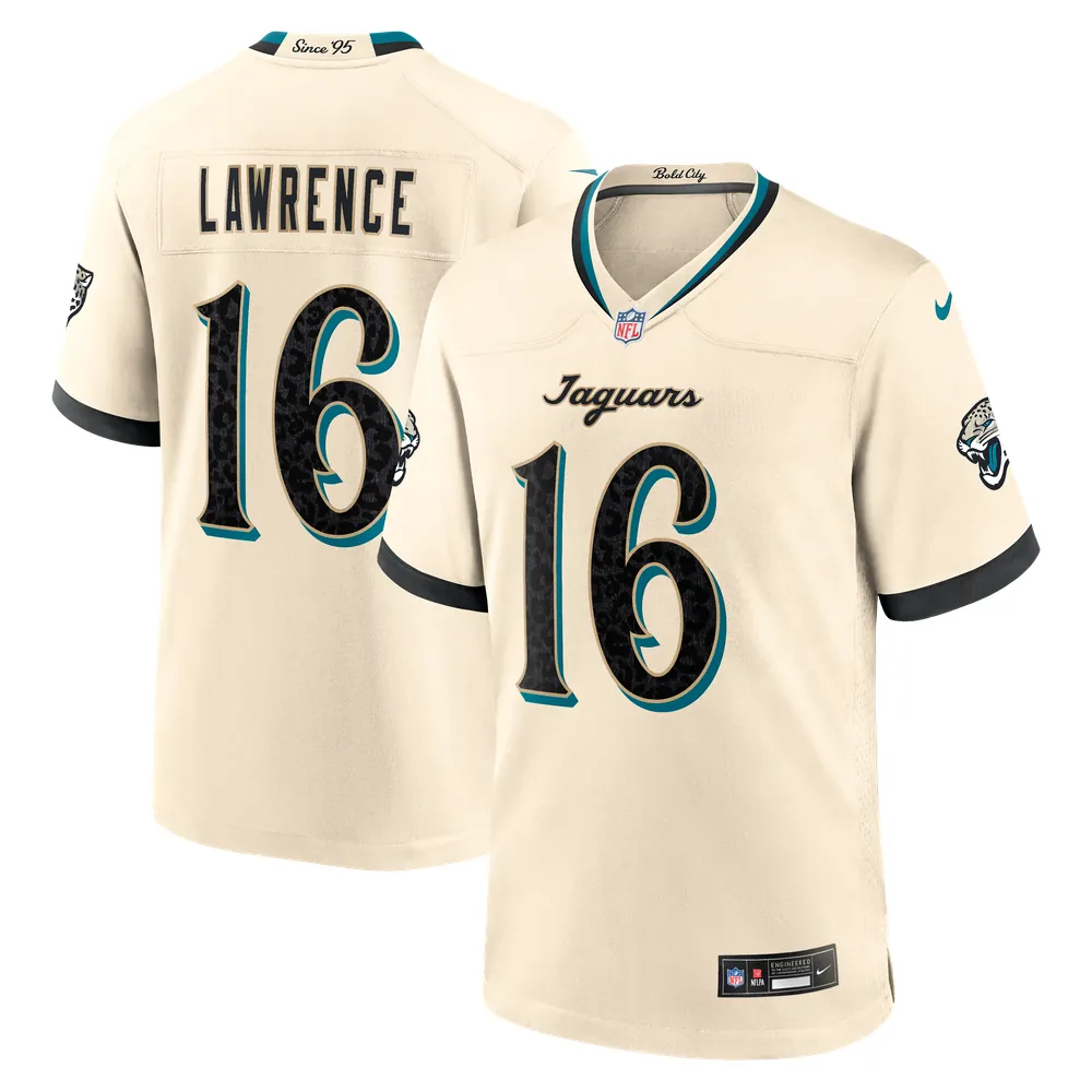 Trevor Lawrence Jacksonville Jaguars Nike 2026 Rivalries Collection Game Jersey - Natural