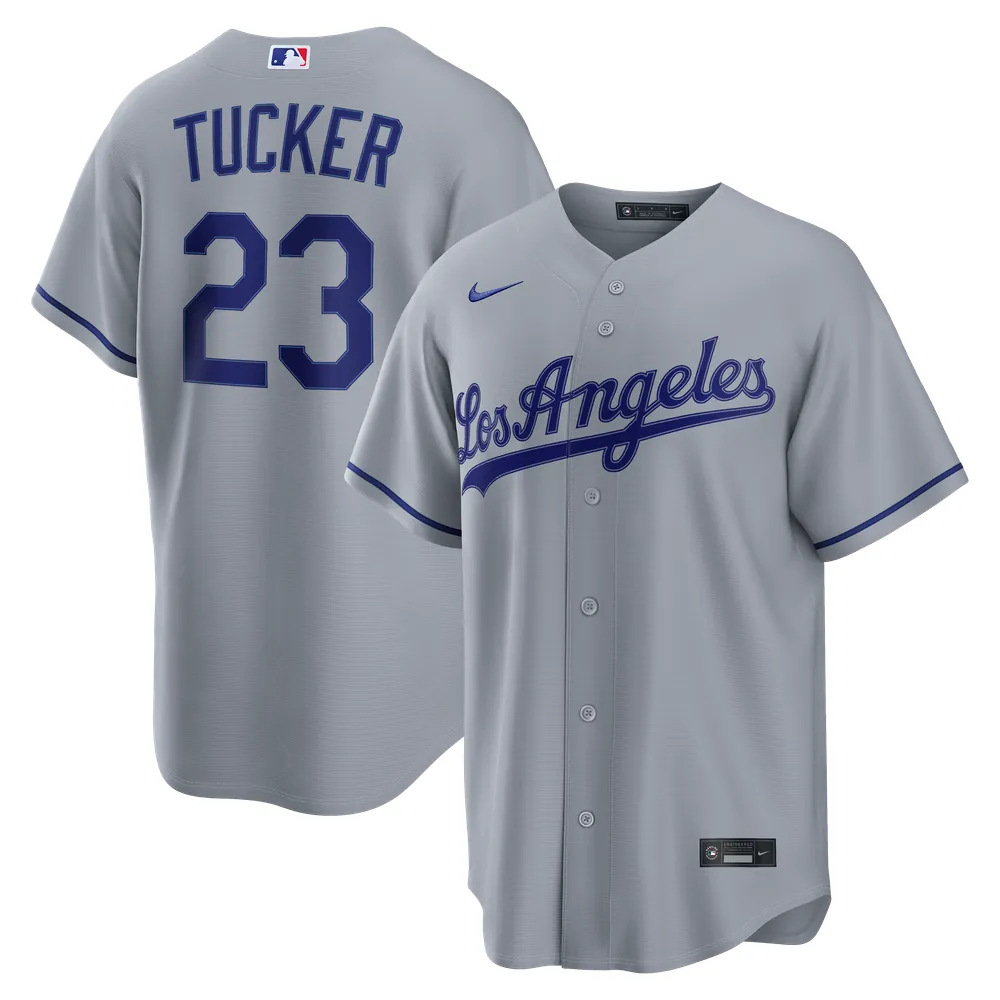 Kyle Tucker Los Angeles Dodgers Nike Road Replica Jersey - Gray