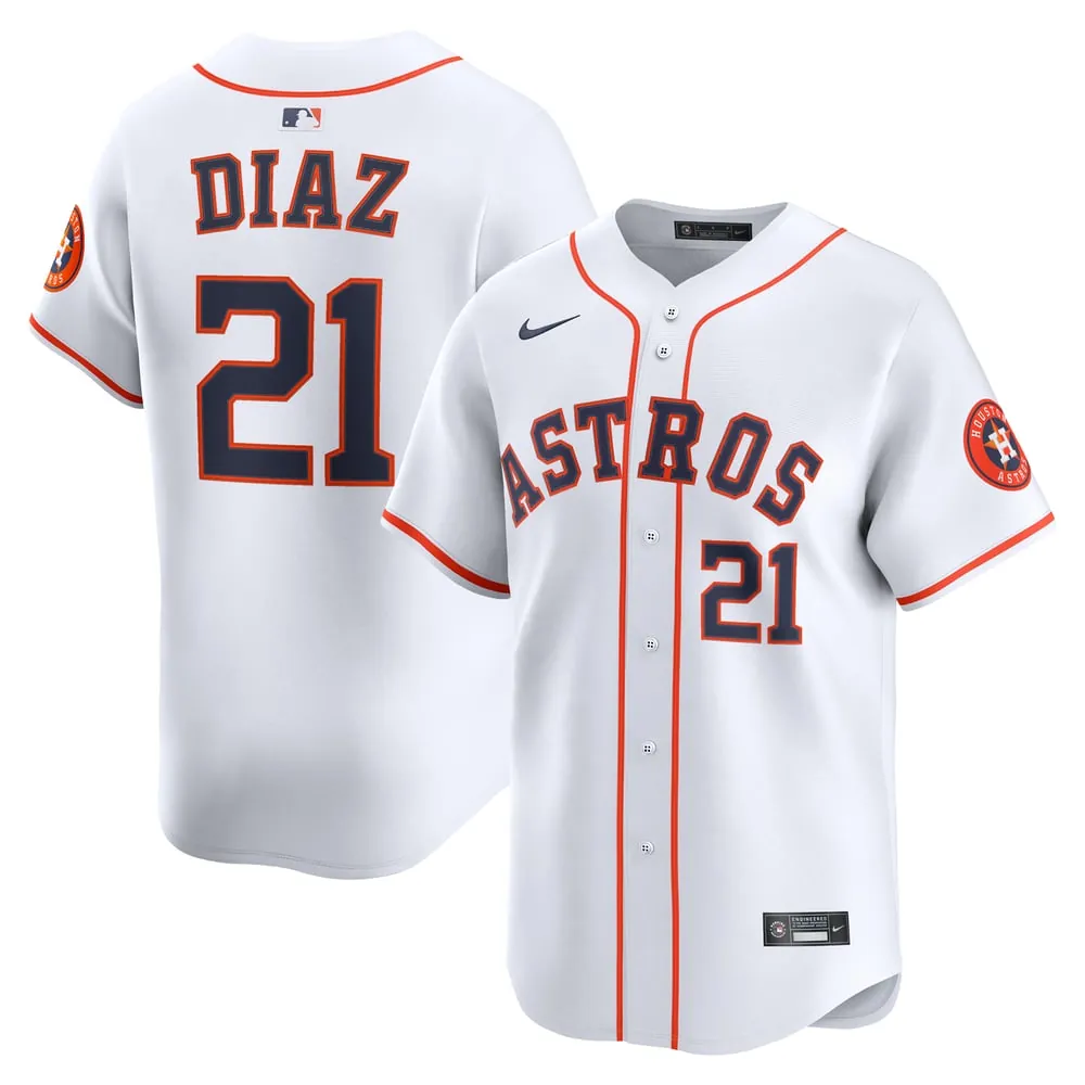 Yainer Diaz Houston Astros Nike Home Limited Player Jersey - White