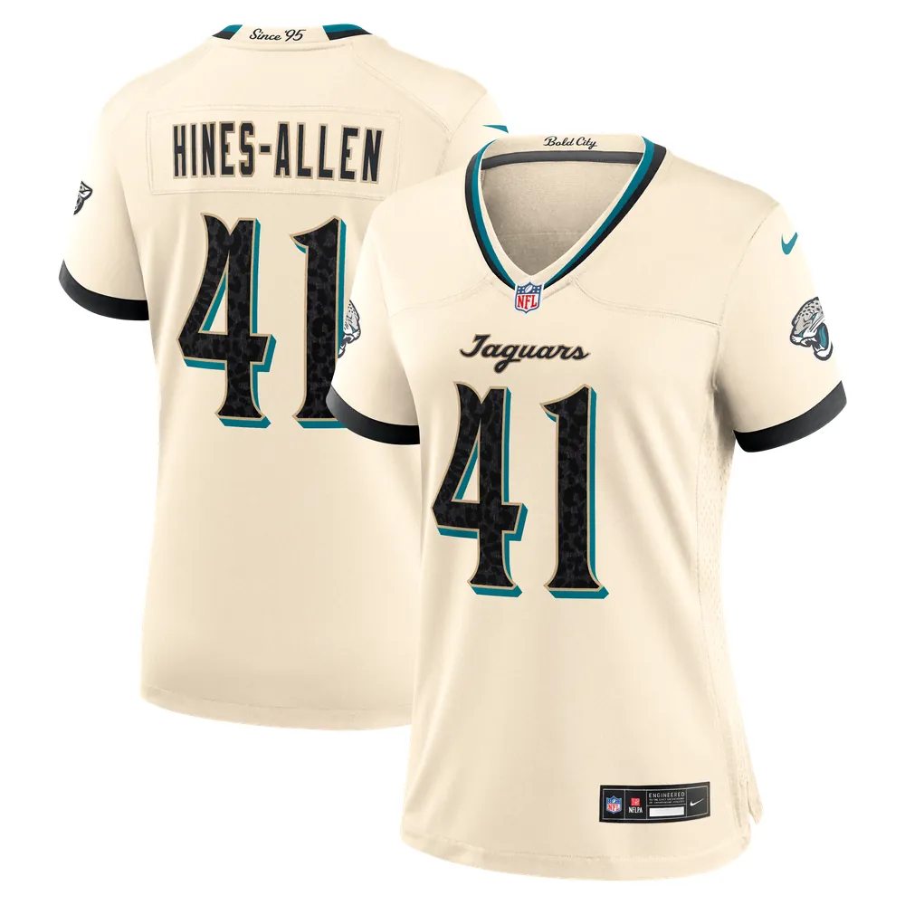 Josh Hines-Allen Jacksonville Jaguars Nike Women's 2026 Rivalries Collection Game Jersey - Natural
